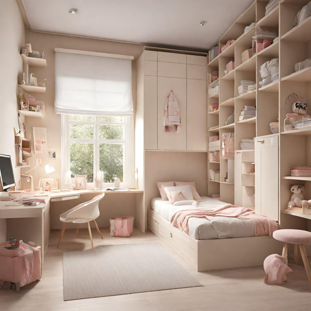 Funkcjonalny pokój dla nastoletniej dziewczynki - babyrooms