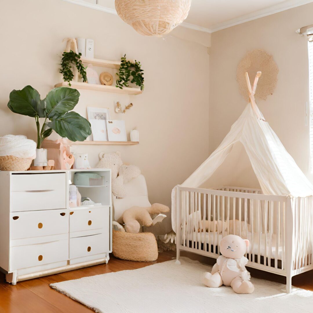 Pokój dla niemowlaka dziewczynki - inspiracje - babyrooms