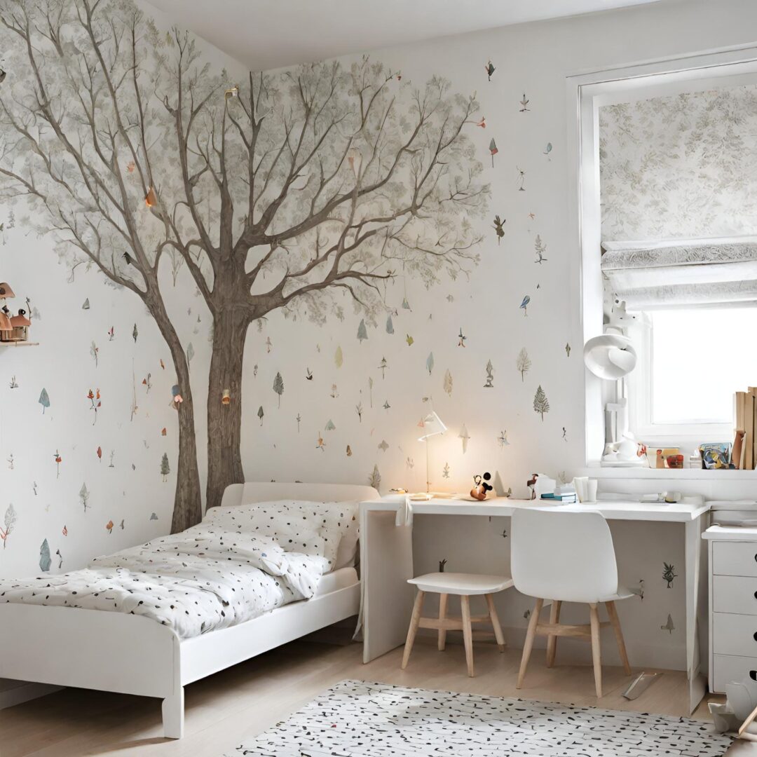 Dekoracje w pokoju leśnym dla dziecka - babyrooms