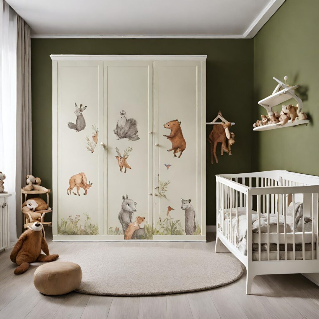 Leśny pokój dla niemowlaka - babyrooms