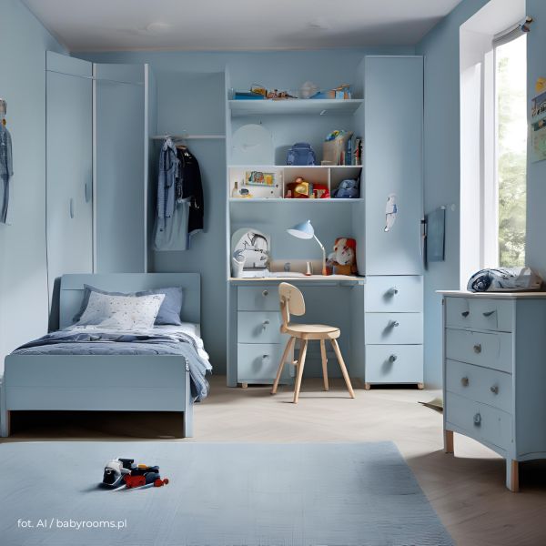 Niebieski pokój dla dziecka!