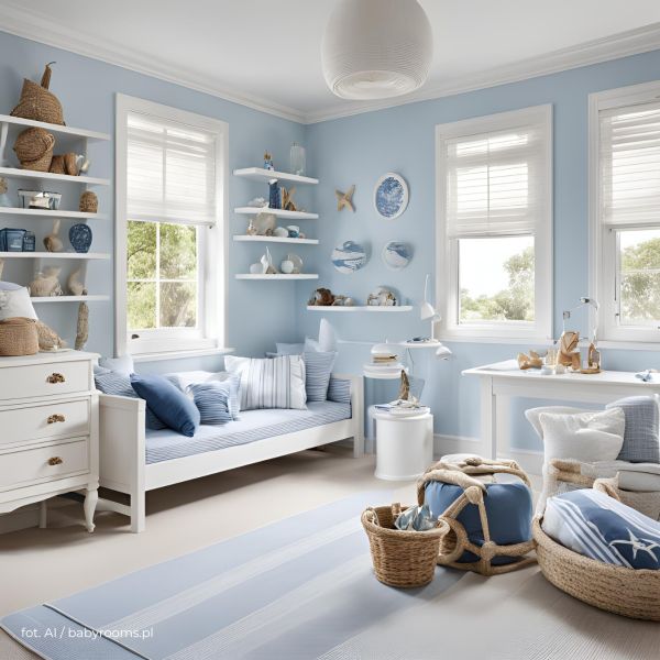 niebieski pokój dzieciecy