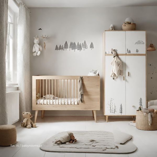 Leśny pokój dla niemowlaka - blog babyrooms.pl