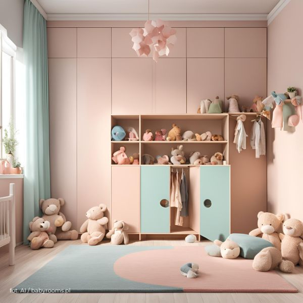 przechowywanie w pokoju dla dwójki dzieci