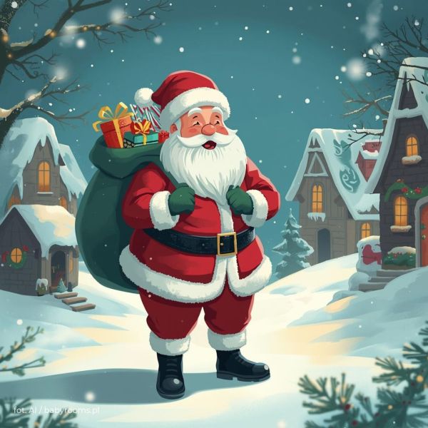 Święty Mikołaj Kolorowanka